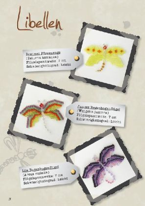 Produktbild: Schmetterlinge und Libellen aus Glasperlen