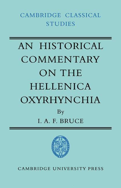 Produktbild: An Historical Commentary on the Hellenica Oxyrhynchia