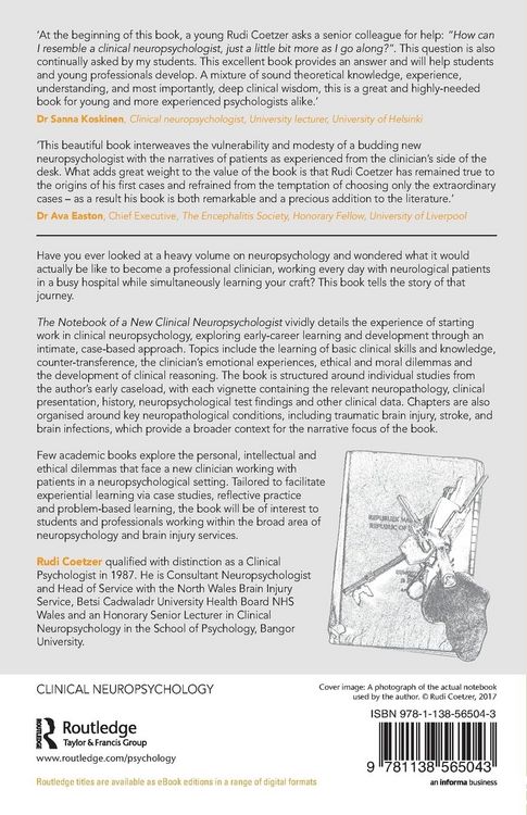 Produktbild: The Notebook of a New Clinical Neuropsychologist