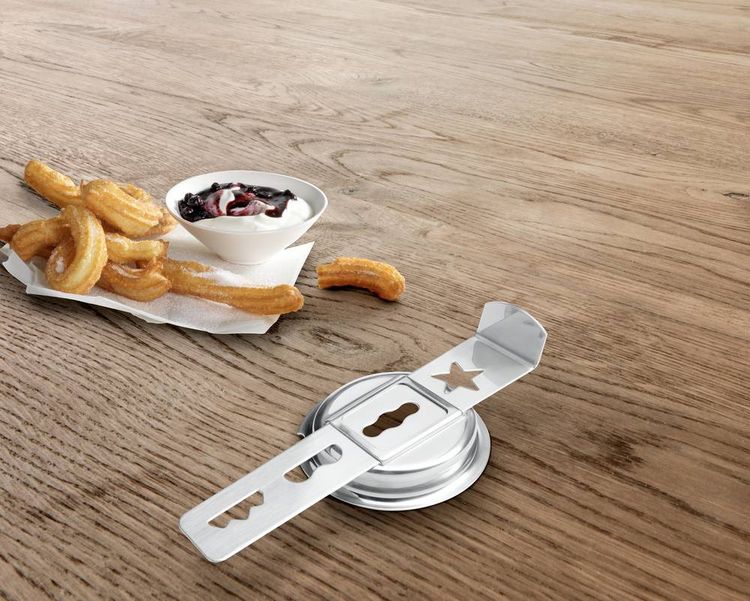Produktbild: Bosch Haushalt MUZ9SV1 MUZ9SV1 Spritzgeb&auml;ckaufsatz Edelstahl, Schwarz