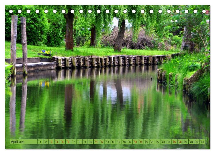 Produktbild: Spreewald - Idyllische Heimat der Sorben (Tischkalender 2026 DIN A5 quer), CALVENDO Monatskalender