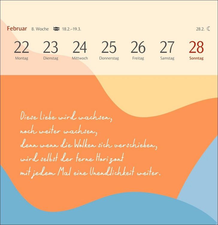 Produktbild: Clara Louise: Dort, wo die Sterne funkeln Premium-Postkartenkalender 2027 - 53 Postkarten mit poetischen Gedanken