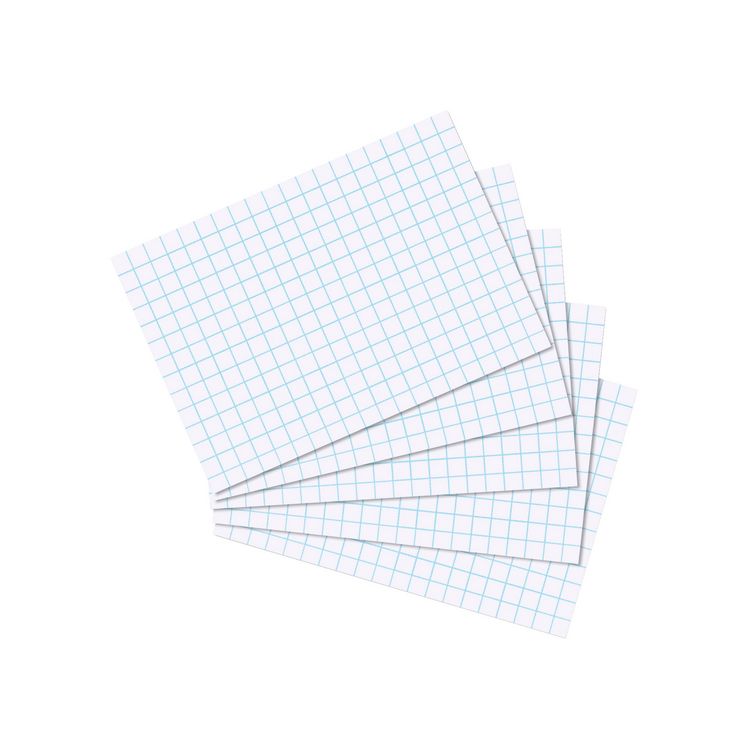 Produktbild: Herlitz Karteikarte A7 kariert wei&szlig; 100er Packung