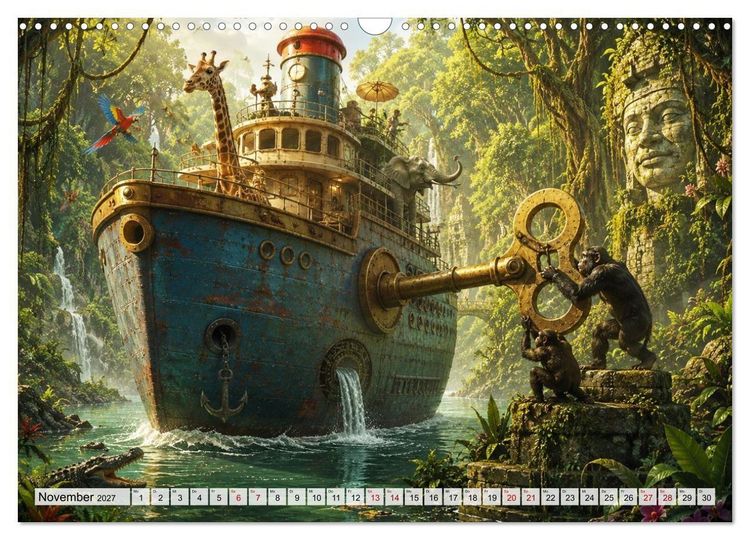 Produktbild: Aufgezogen und abgelegt (Wandkalender 2027 DIN A3 quer), CALVENDO Monatskalender