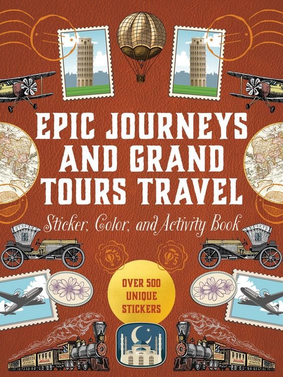 Produktbild: Epic Journeys and Grand Tours Travel Sticker, Color and Activity Book