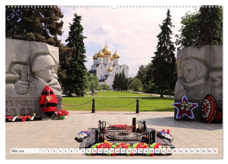 Produktbild: Russland - Auf dem Wasser von Moskau nach St. Petersburg (Wandkalender 2026 DIN A2 quer), CALVENDO Monatskalender