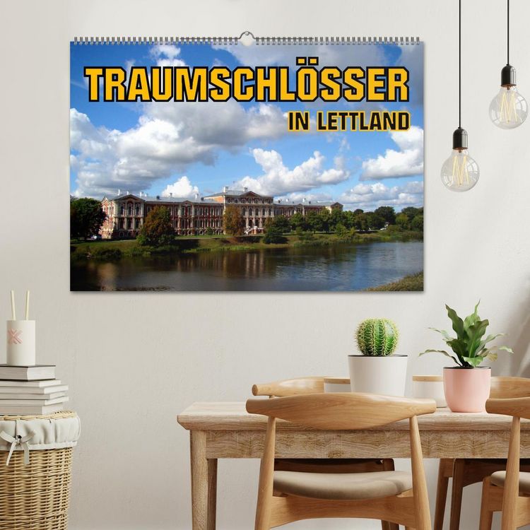 Produktbild: Traumschl&ouml;sser in Lettland (Wandkalender 2026 DIN A2 quer), CALVENDO Monatskalender