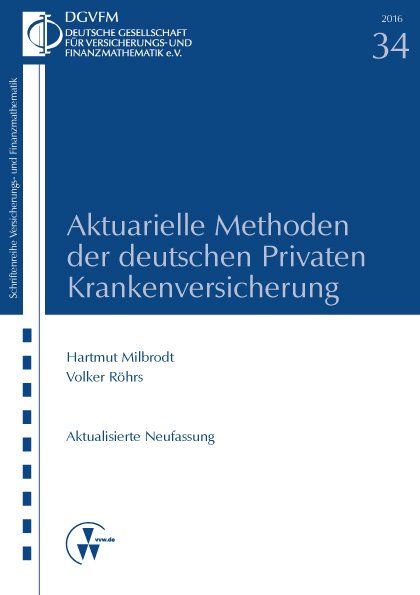 Produktbild: Aktuarielle Methoden der deutschen Privaten Krankenversicherung
