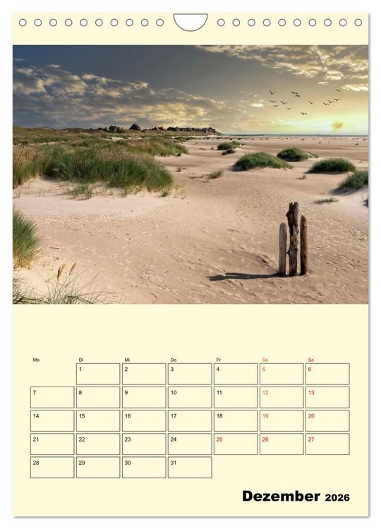 Produktbild: Meine geliebte Nordsee (Wandkalender 2026 DIN A4 hoch), CALVENDO Monatskalender