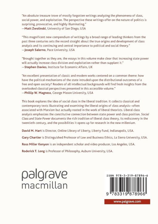 Produktbild: Social Class and State Power