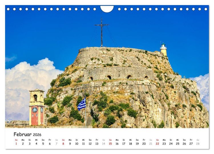 Produktbild: Mediterraner Zauber - Korfu in all seinen Facetten (Wandkalender 2026 DIN A4 quer), CALVENDO Monatskalender