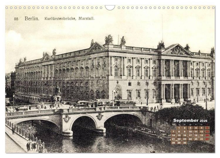 Produktbild: Gr&uuml;&szlig;e aus Berlin &ndash; Die Stadt in historischen Ansichten (Wandkalender 2026 DIN A3 quer), CALVENDO Monatskalender