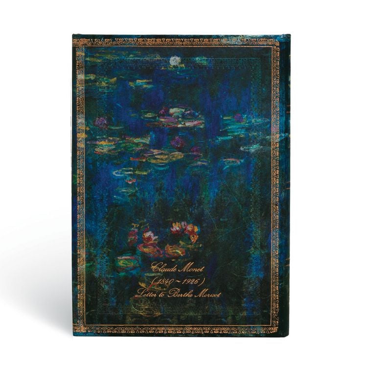 Produktbild: Hardcover Notizbuch Monet (Seerosen), Brief an Morisot, Midi, Liniert