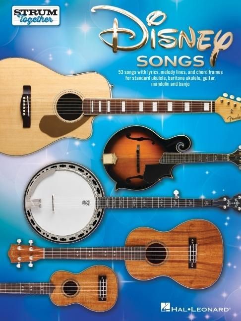 Produktbild: Disney Songs - Strum Together Songbook for Any Mix of Standard Ukulele, Baritone Ukulele, Guitar, Mandolin, and Banjo
