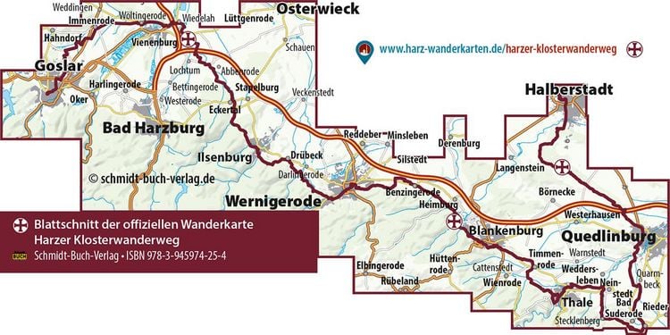 Produktbild: Harzer Kloster-Wanderweg