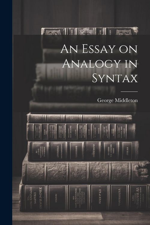 Produktbild: An Essay on Analogy in Syntax