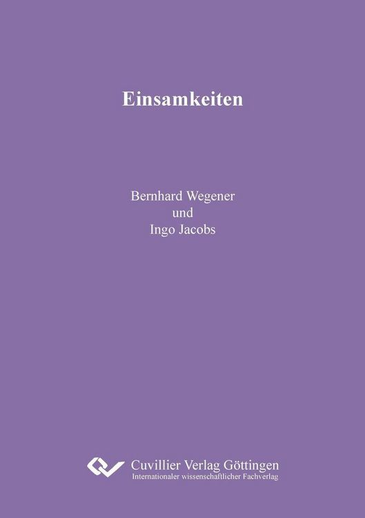 Produktbild: Einsamkeiten