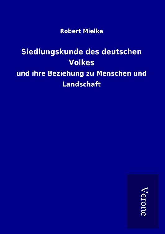 Produktbild: Siedlungskunde des deutschen Volkes