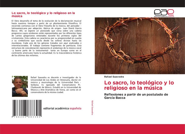Produktbild: Lo sacro, lo teol&oacute;gico y lo religioso en la m&uacute;sica