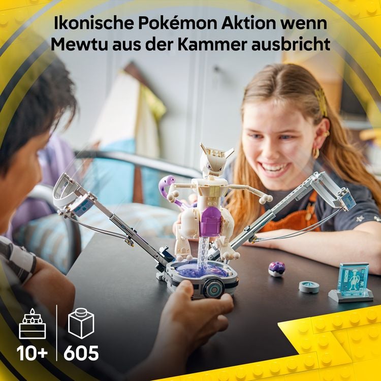 Produktbild: LEGO Pok&eacute;mon SMART Play: Mewtwus Ausbruch aus dem Labor kompatibles Set 72163