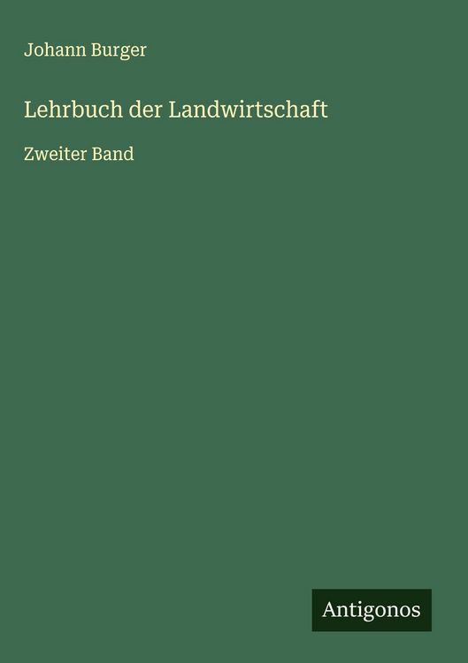 Produktbild: Lehrbuch der Landwirtschaft