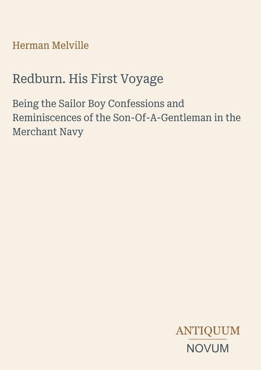 Produktbild: Redburn. His First Voyage