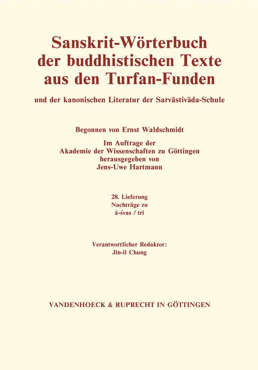 Produktbild: Sanskrit-W&ouml;rterbuch der buddhistischen Texte aus den Turfan-Funden. Lieferung 28