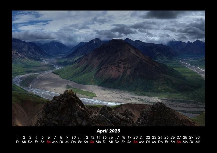 Produktbild: Bergige Welten 2025 Fotokalender DIN A3