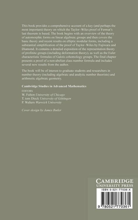 Produktbild: Modular Forms and Galois Cohomology