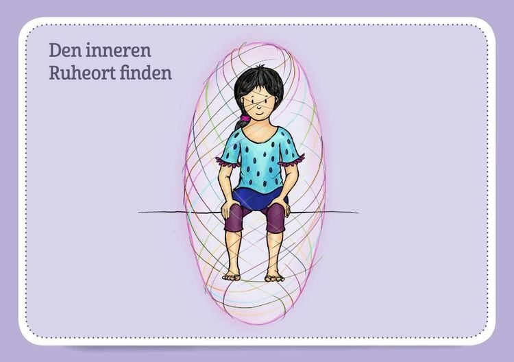Produktbild: Achtsamkeits&uuml;bungen f&uuml;r entspanntes Lernen. 30 Bildkarten f&uuml;r Kinder