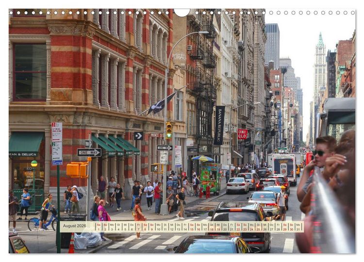 Produktbild: Streets of New York - Zu Fu&szlig; durch die Metropole der Superlative (Wandkalender 2026 DIN A3 quer), CALVENDO Monatskalender