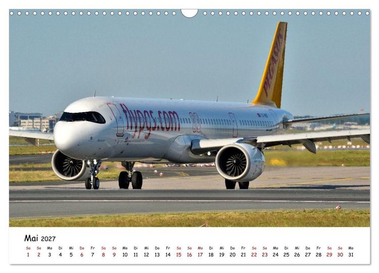 Produktbild: Faszination Luftfahrt Vielfalt zwischen Himmel und Vorfeld (Wandkalender 2027 DIN A3 quer), CALVENDO Monatskalender