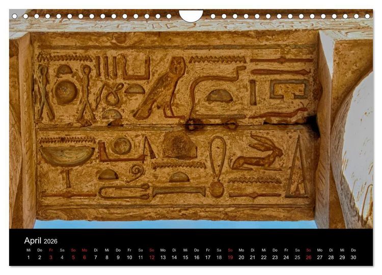 Produktbild: Luxor in Bildern - Auf den Spuren des antiken &Auml;gypten in Theben Ost und Theben West (Wandkalender 2026 DIN A4 quer), CALVENDO Monatskalender