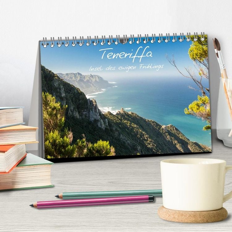 Produktbild: Teneriffa - Insel des ewigen Fr&uuml;hlings (Tischkalender 2026 DIN A5 quer), CALVENDO Monatskalender