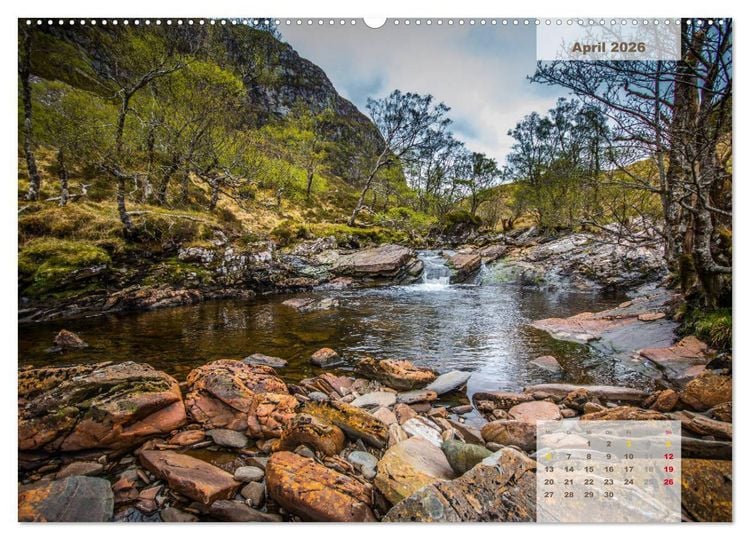 Produktbild: Rauhes Schottland (hochwertiger Premium Wandkalender 2026 DIN A2 quer), Kunstdruck in Hochglanz