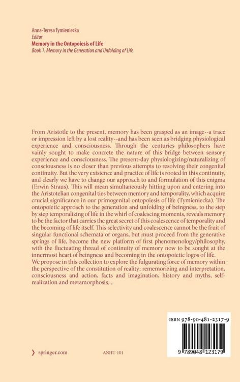 Produktbild: Memory in the Ontopoiesis of Life