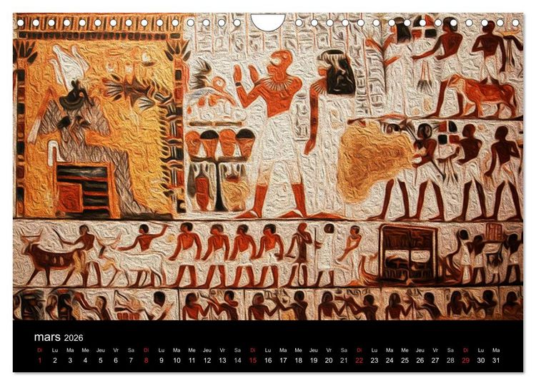 Produktbild: L'&Eacute;GYPTE EN COULEURS (Calendrier mural 2026 DIN A4 vertical), CALVENDO calendrier mensuel