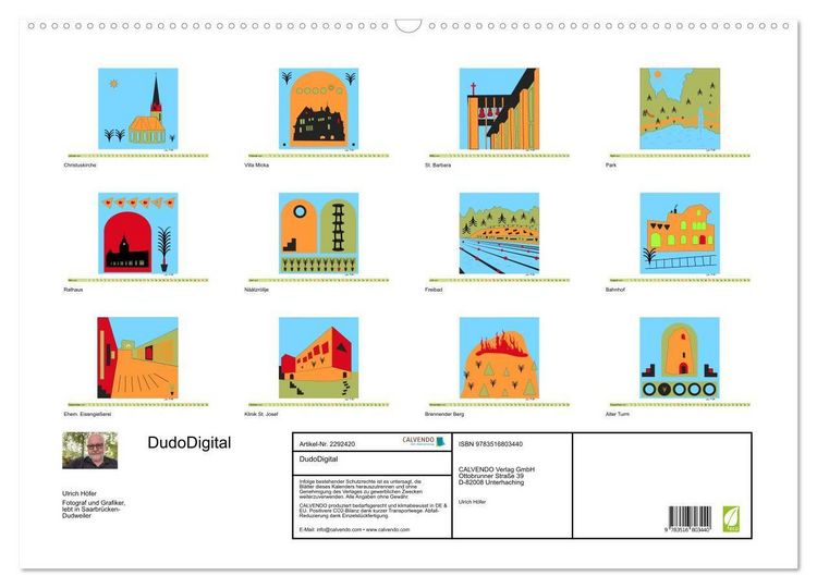 Produktbild: DudoDigital (Wandkalender 2027 DIN A2 quer), CALVENDO Monatskalender