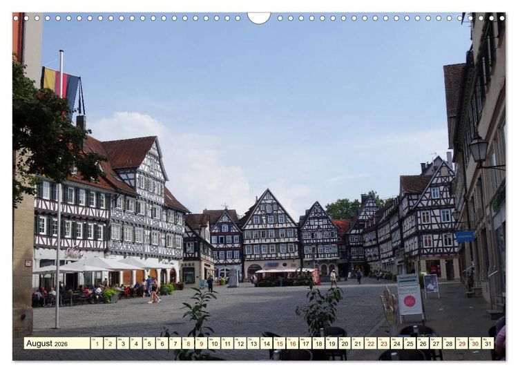 Produktbild: Unterwegs in Schorndorf (Wandkalender 2026 DIN A3 quer), CALVENDO Monatskalender