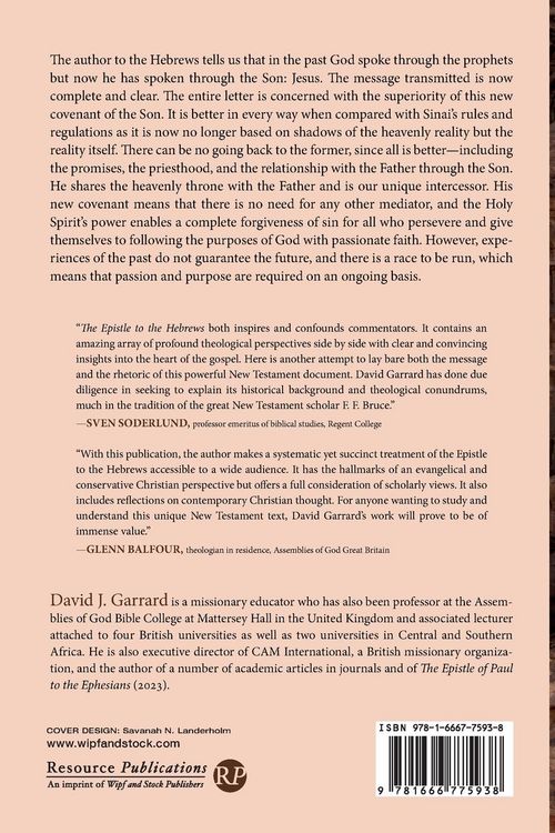 Produktbild: The Epistle to the Hebrews