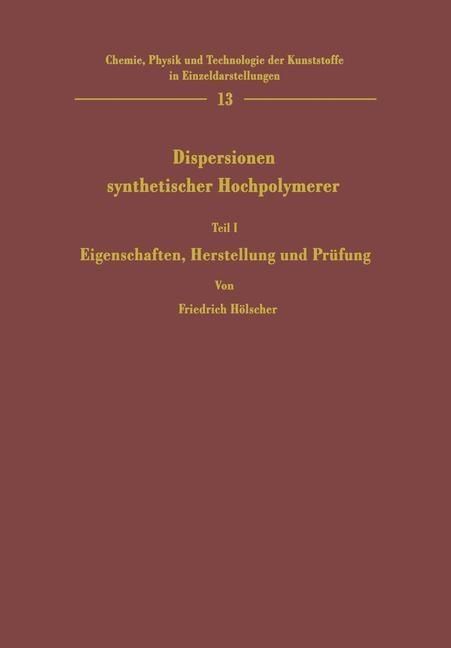 Produktbild: Dispersionen synthetischer Hochpolymerer