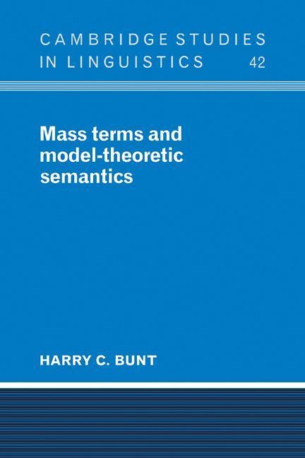 Produktbild: Mass Terms and Model-Theoretic Semantics