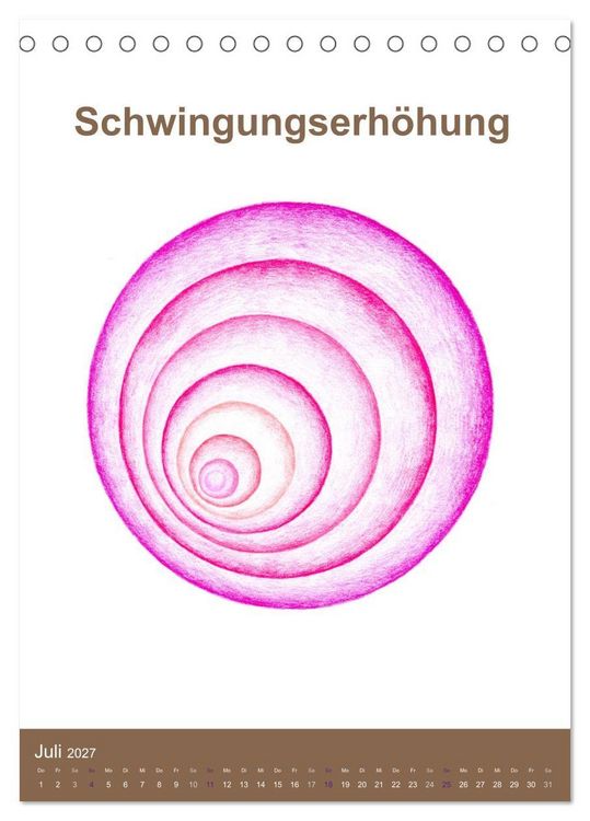Produktbild: Delfinheilsymbole (Tischkalender 2027 DIN A5 hoch), CALVENDO Monatskalender