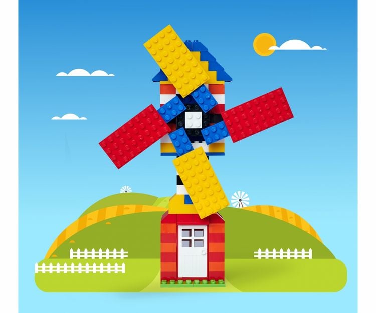 Produktbild: Blox Eimer 500 Teile