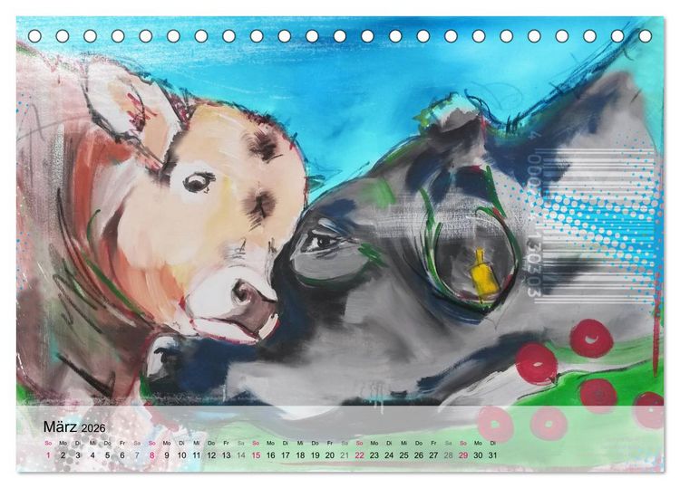 Produktbild: Kunst-Kalender von Stefanie Rogge (Tischkalender 2026 DIN A5 quer), CALVENDO Monatskalender