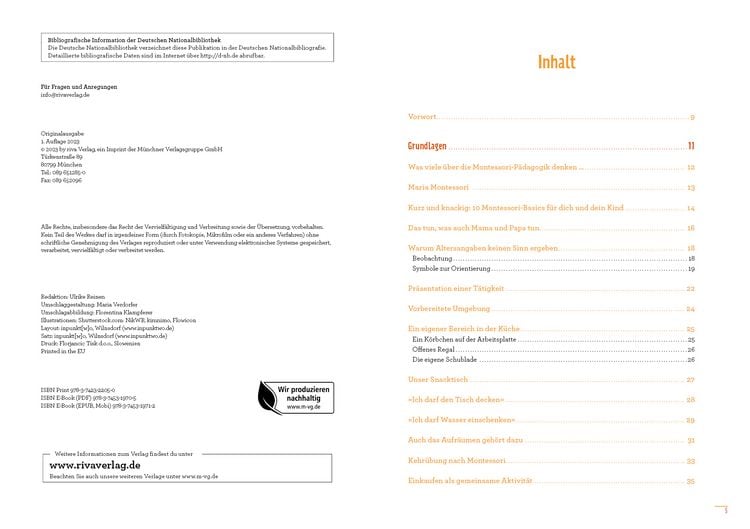 Produktbild: Montessori-Ideen für die Küche – Kochen mit Kindern