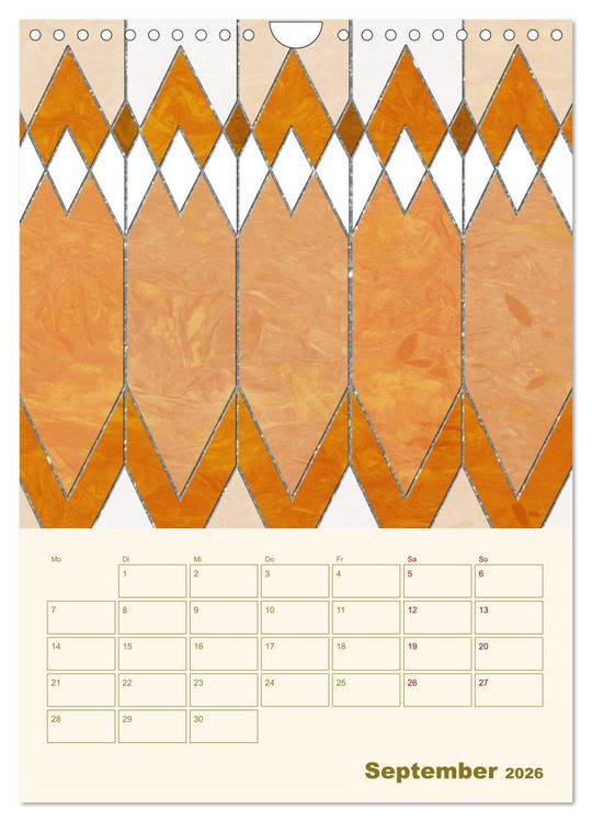 Produktbild: Art Deco Planer (Wandkalender 2026 DIN A4 hoch), CALVENDO Monatskalender