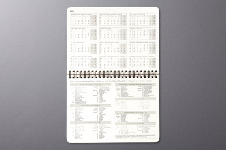 Produktbild: SIGEL C2781 Tischkalender Conceptum 2027, ca. A5 quer, schwarz