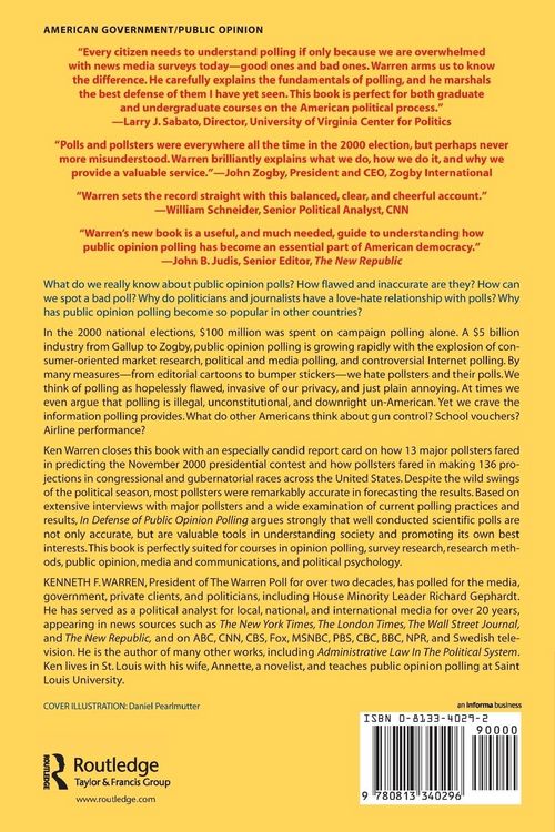 Produktbild: In Defense Of Public Opinion Polling