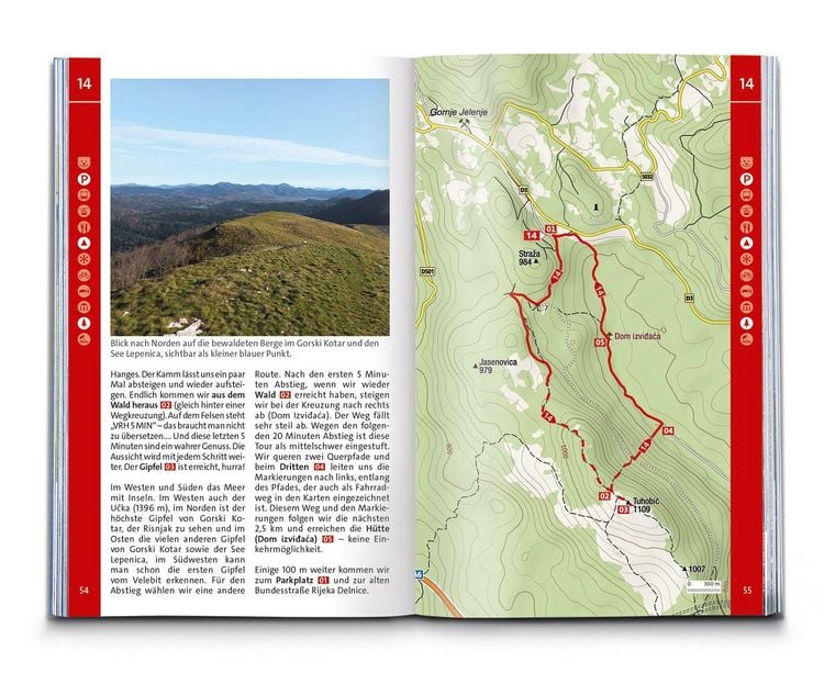 Produktbild: KOMPASS Wanderf&uuml;hrer Dalmatien mit Inseln, Velebit-Gebirge und Plitvicer Seen, 55 Touren mit Extra-Tourenkarte